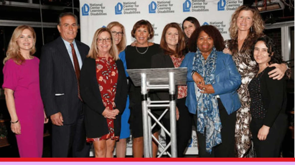 McGraw Hill employees being receiving Champion Award from National Center for Learning Disabilities (NCLD)